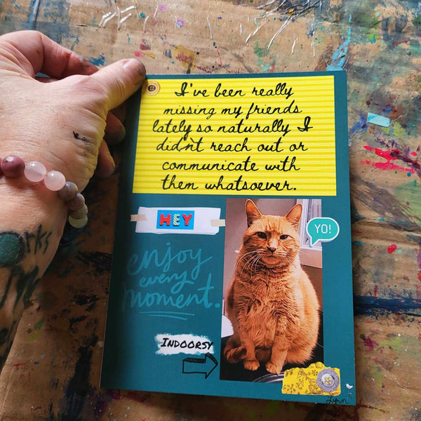 Greeting Card NEW! Cat-Indoorsy