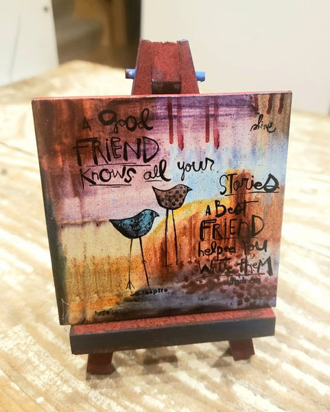 Easel art-Friend story