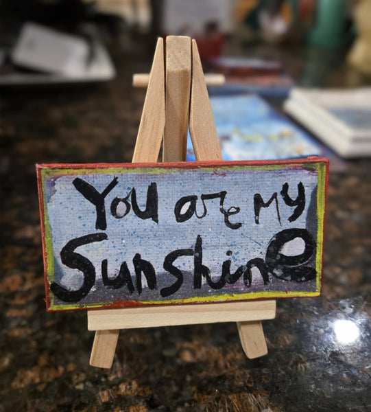 Mini Canvas & Easel-my Sunshine