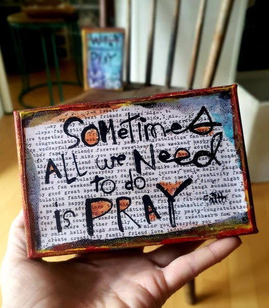 Canvas Art - PRAY