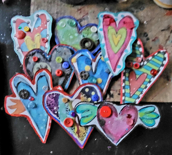 Magnet New! Handcut Heart Wings2
