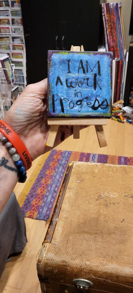 Mini Canvas & Easel- New! Work in Progress