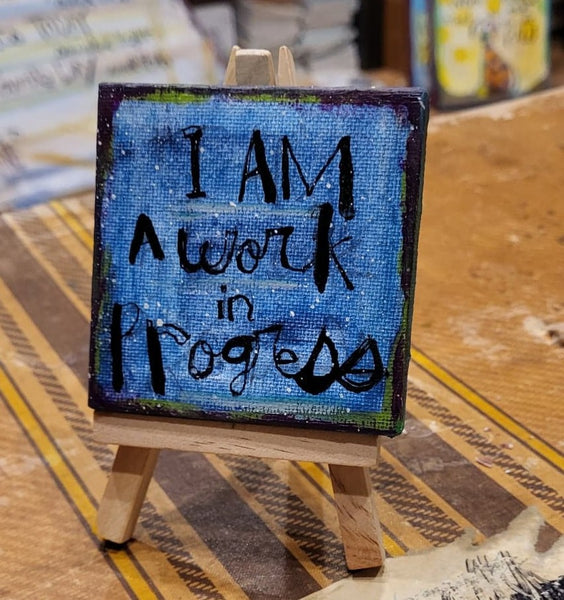 Mini Canvas & Easel- New! Work in Progress