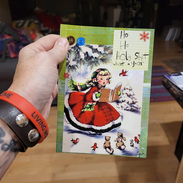 Greeting Card-New HO HO HOLY Shit!