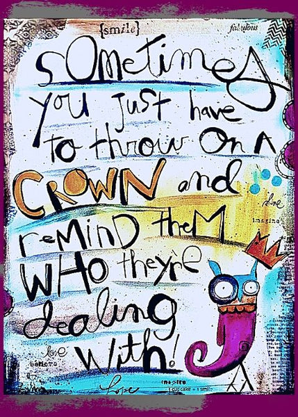 Greeting Card- CROWN