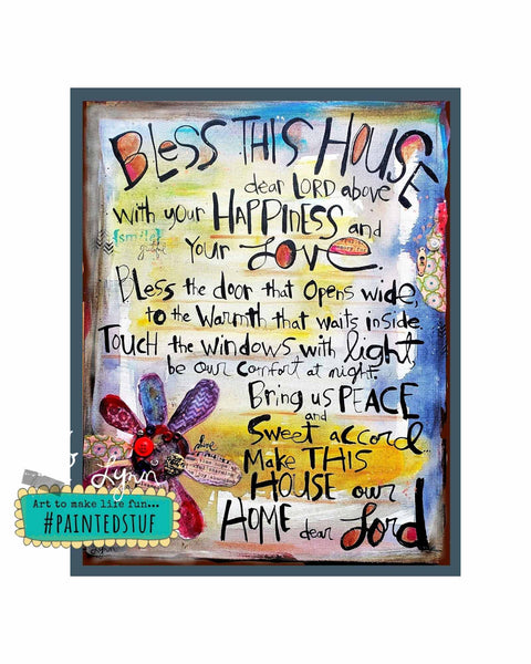Bless This House canvas