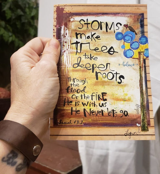Greeting Card-Storm Deeper Roots
