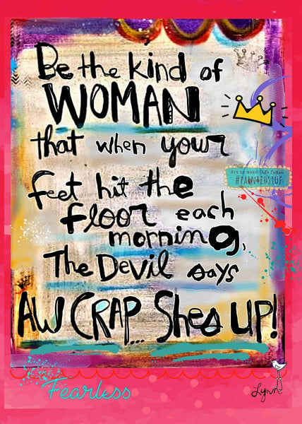 Greeting Card Devil WomanNew