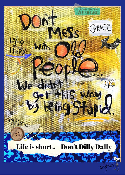 Greeting Card New! Old People