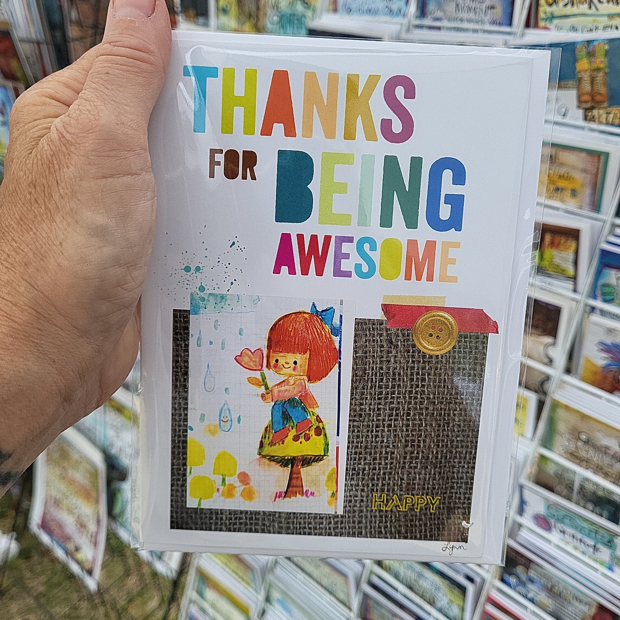 Greeting Card NEW Thanks Awesome