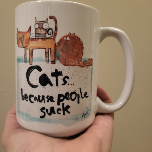 Mug Cat people suck
