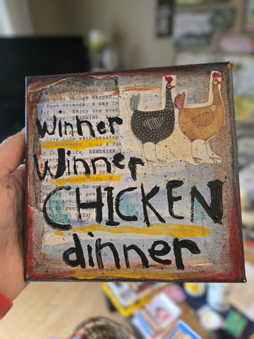 Canvas Art- New! Chicken Winner