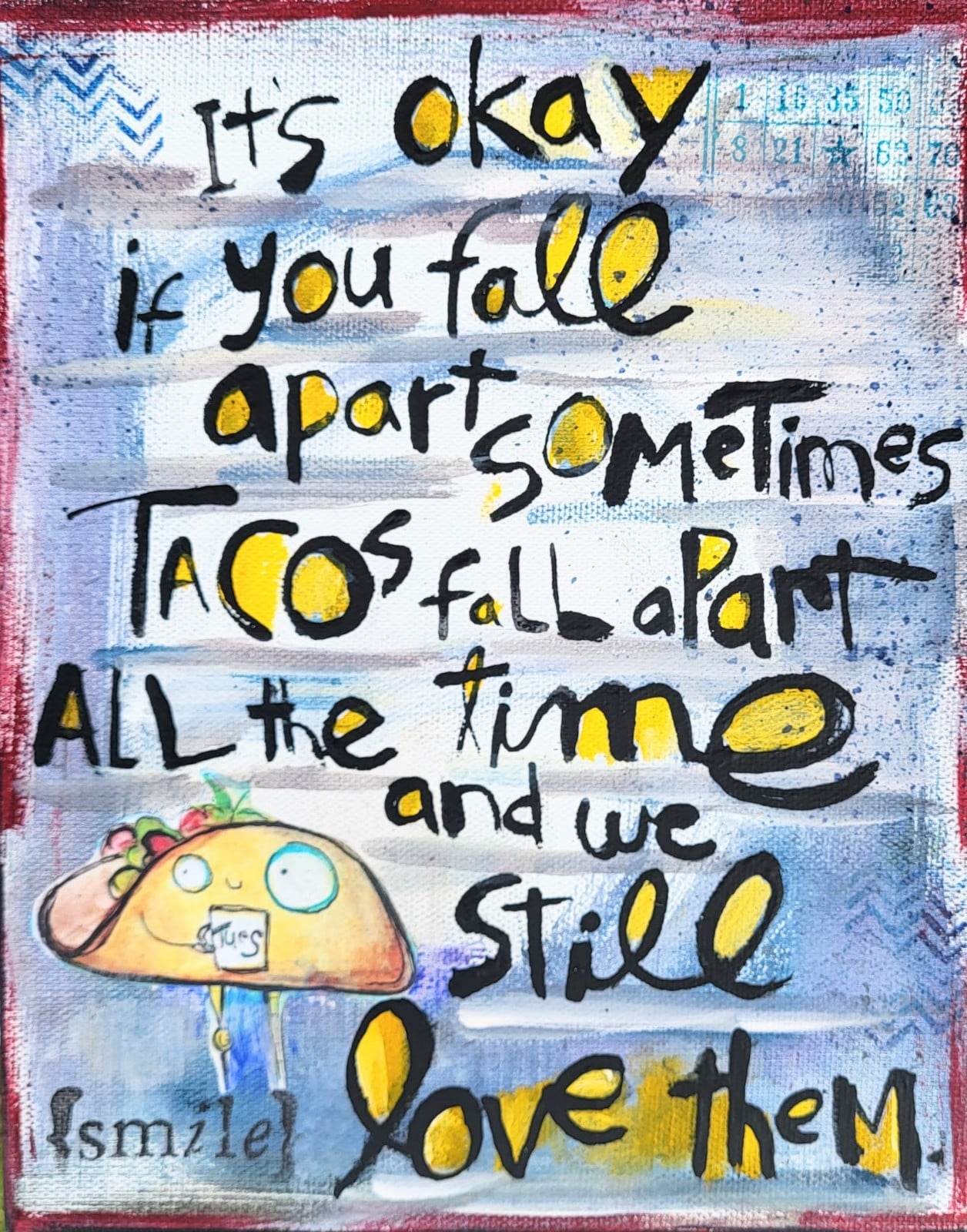 Greeting Card- NEW Tacos fall apart