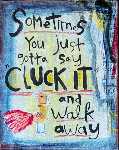 Art Print- Chicken Cluck