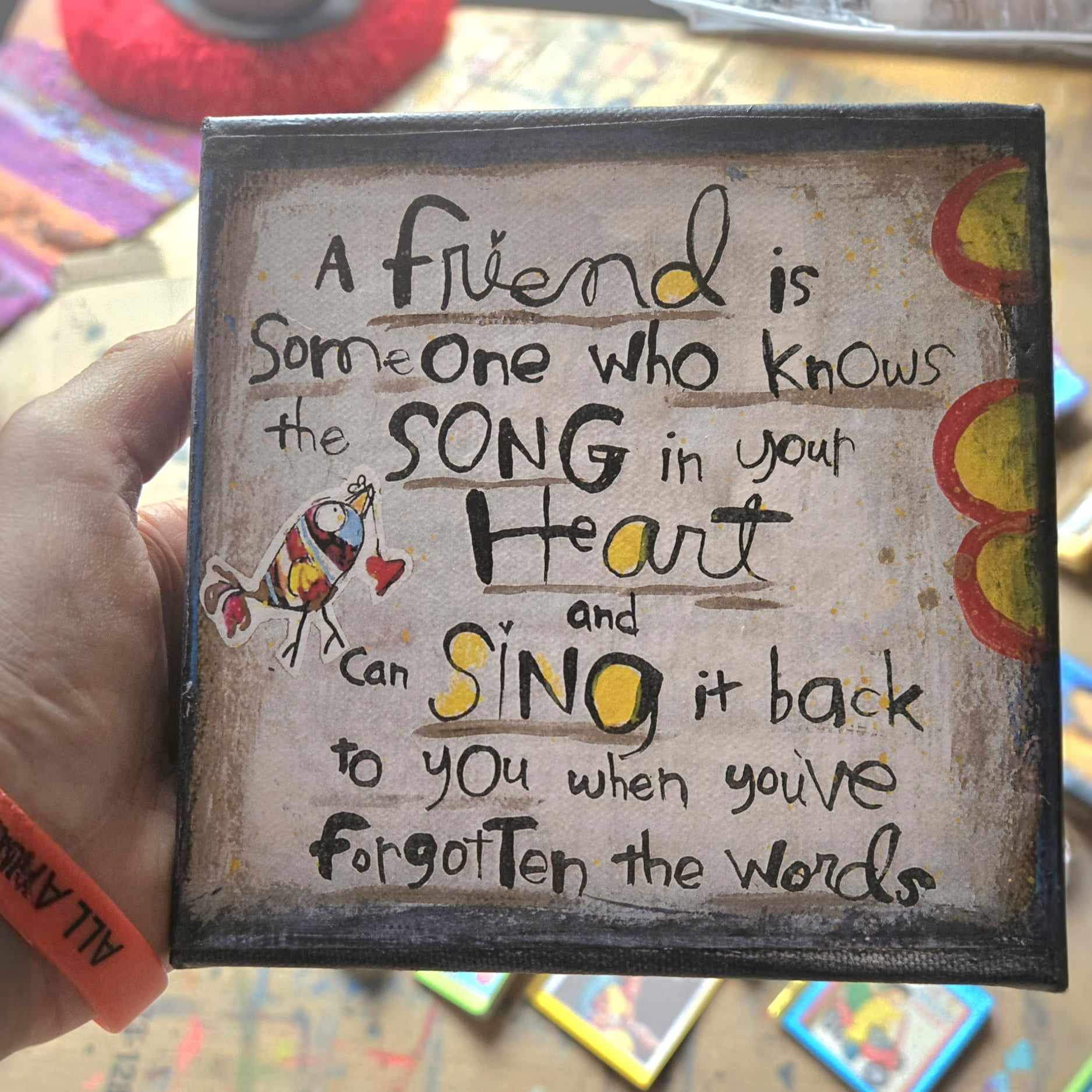 Canvas Art- Friend Song