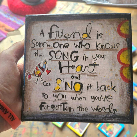 Canvas Art- Friend Song