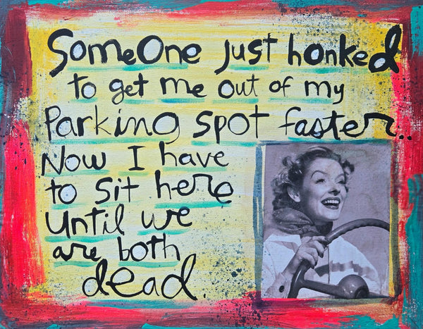 Greeting Card NEW! Parking Spot