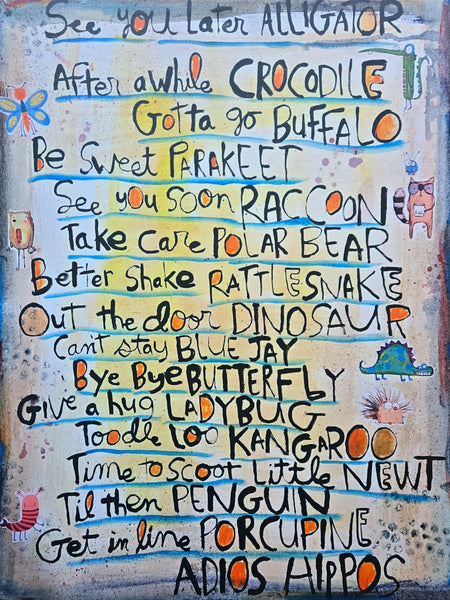 Canvas -New! Later Alligator