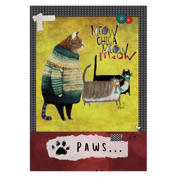 Greeting Card- New Meow Chica