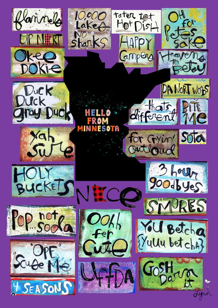 Greeting Card New HELLO MN