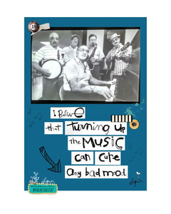 Greeting Card- NEW! Music Bad Mood