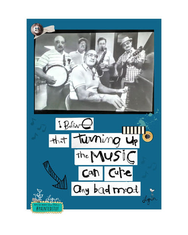 Greeting Card- NEW! Music Bad Mood
