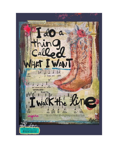 Greeting Card- NEW! I Walk the Line