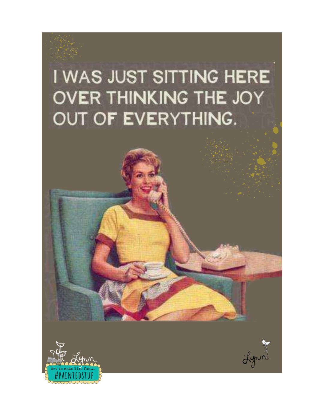 Greeting Card- NEW Overthinking JOY