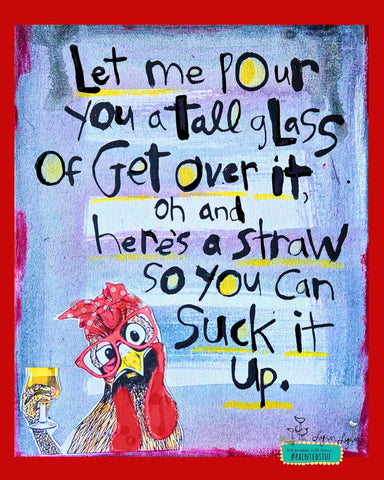 Greeting Card NEW!Tall Glass