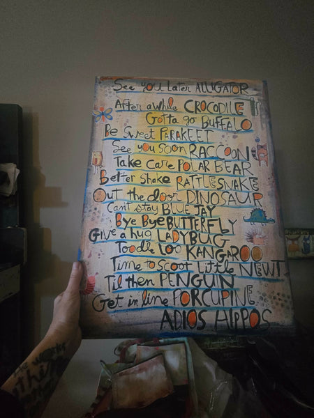 Canvas -New! Later Alligator