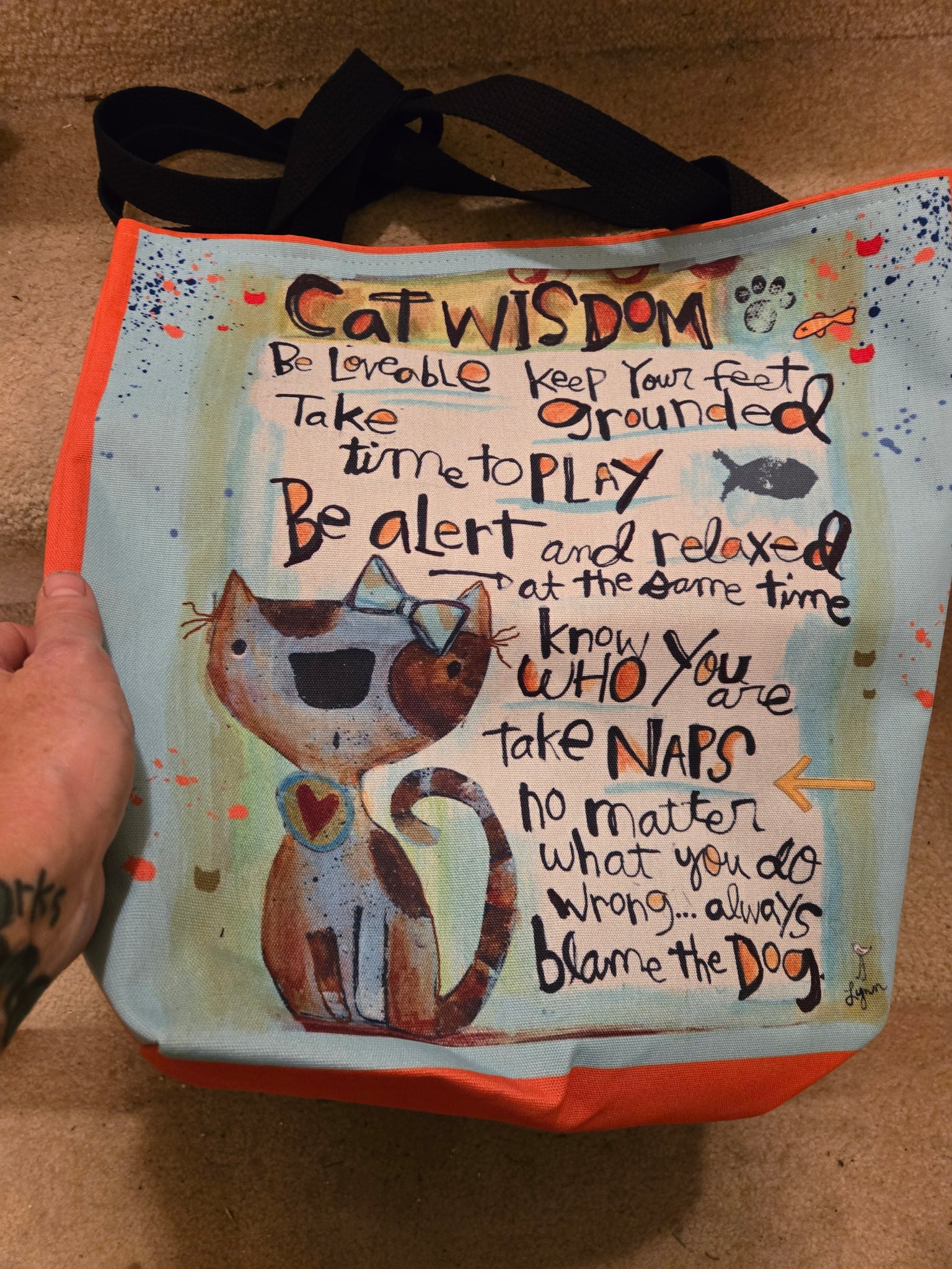 Tote Bag-NEW Cat Wisdom❤️