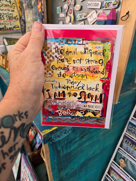 Greeting Card New! I Am the Storm