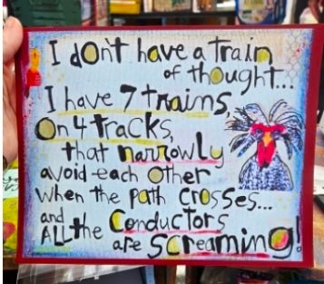 Art Print New! 7 Trains