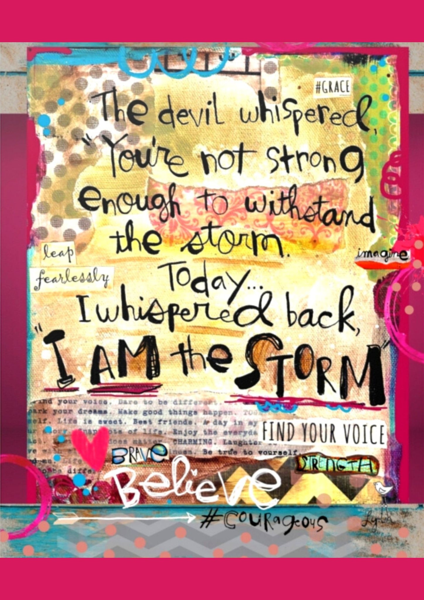 Greeting Card New! I Am the Storm
