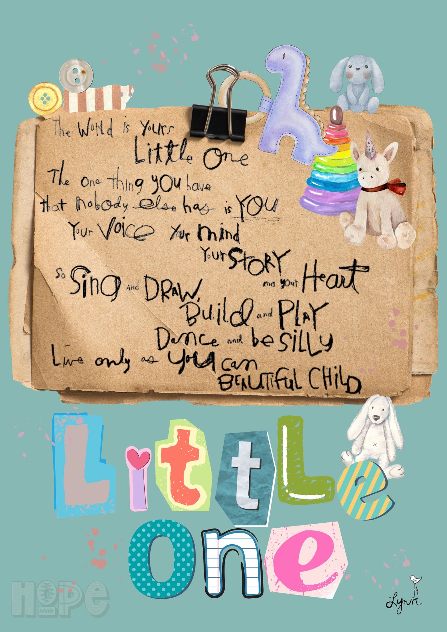 Greeting Card New! Little One