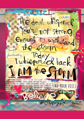 Greeting Card New! I Am the Storm