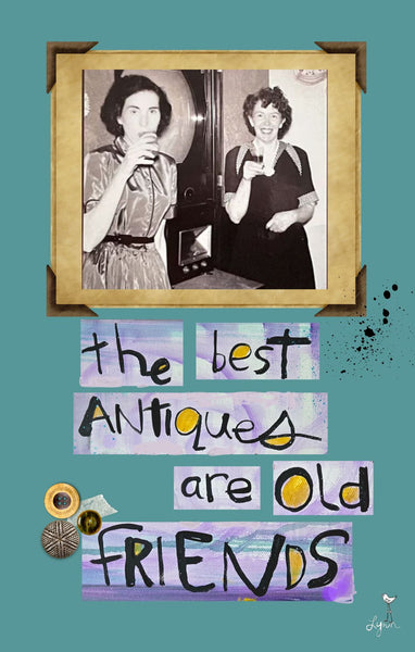 Greeting Card NEW! Antique Friends