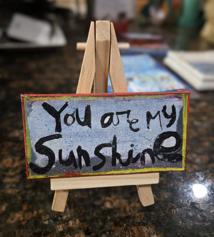 Mini Canvas & Easel-my Sunshine
