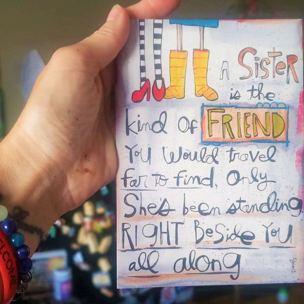 Sister beside you Card