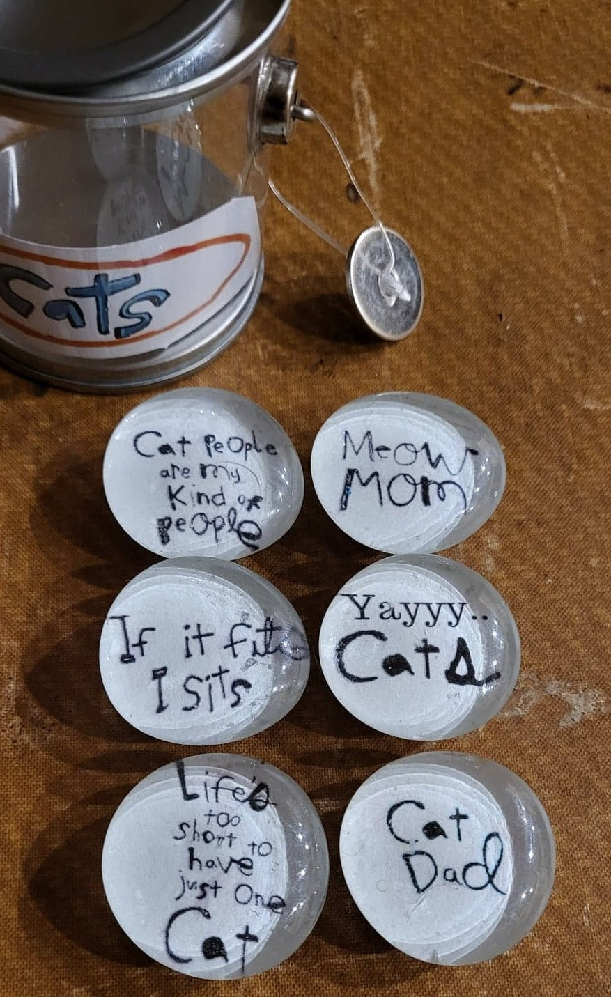 Magnet Set-Cats Blk/Wht