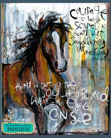 Horse Courage print