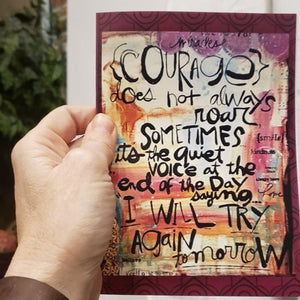 Greeting Card- Courage