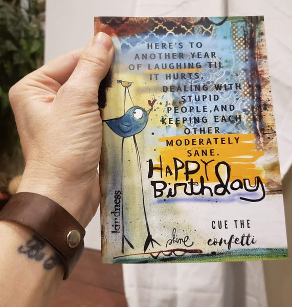 Card-Happy Birthday Cue the Confetti