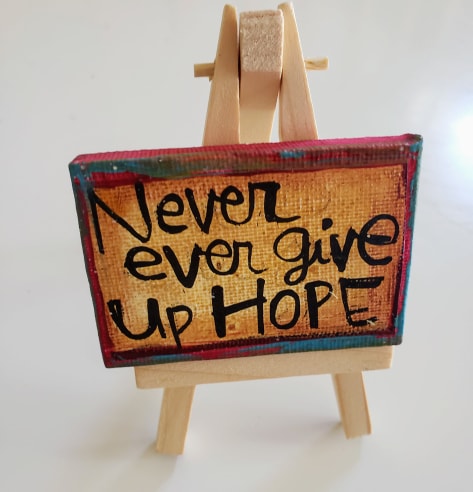 Mini Canvas & Easel-HOPE