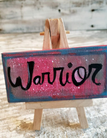 Warrior mini canvas