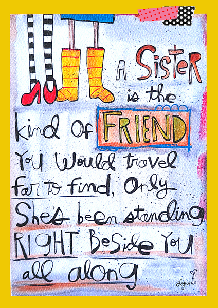 Greeting Card New! Sister Beside You