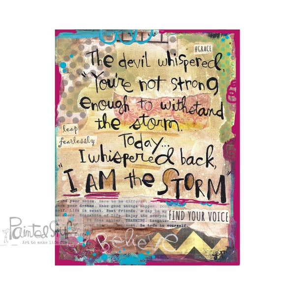 I am the storm art print