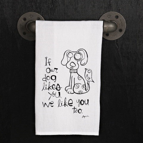 Tea Towel Dogs we like you too
