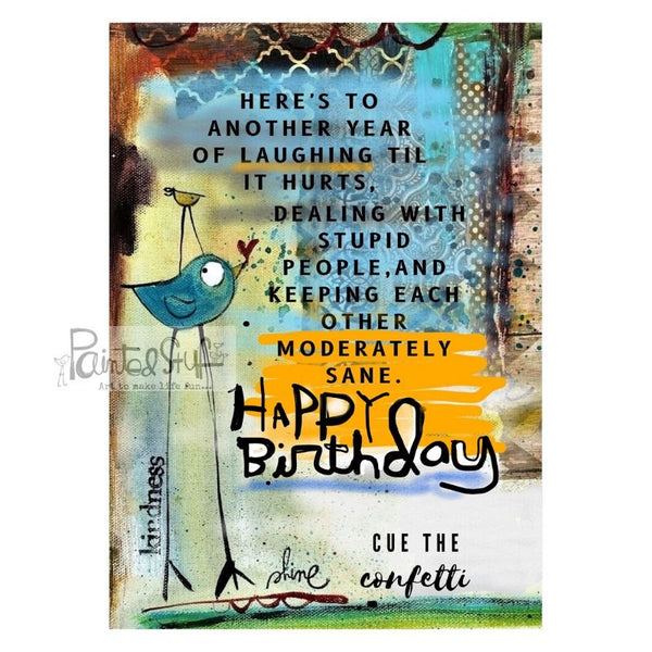 Greeting Card- New Happy Birthday Confetti