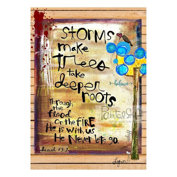 Greeting Card- Storm Deeper Roots